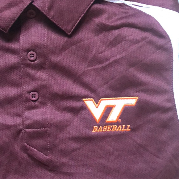 Champion Virginia Tech Baseball Polo VT Hokies - Picture 3 of 4
